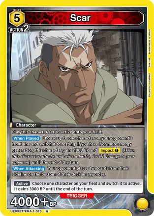 Scar (UE09BT/FMA-1-013) [UE09BT: FULLMETAL ALCHEMIST] Foil - Deck Out Gaming