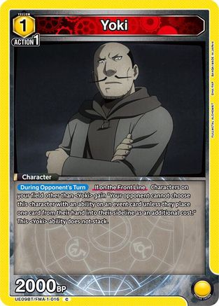 Yoki (UE09BT/FMA-1-016) [UE09BT: FULLMETAL ALCHEMIST] - Deck Out Gaming