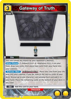 Gateway of Truth (UE09BT/FMA-1-028) [UE09BT: FULLMETAL ALCHEMIST] - Deck Out Gaming