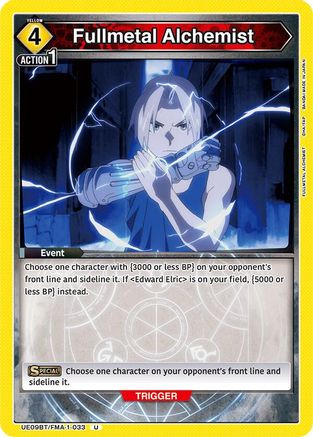 Fullmetal Alchemist (UE09BT/FMA-1-033) [UE09BT: FULLMETAL ALCHEMIST] - Deck Out Gaming