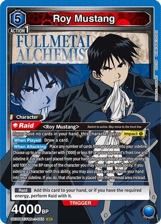 Roy Mustang (055) (UE09BT/FMA-1-055) [UE09BT: FULLMETAL ALCHEMIST] Foil - Deck Out Gaming