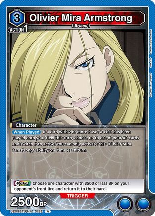 Olivier Mira Armstrong (059) (UE09BT/FMA-1-059) [UE09BT: FULLMETAL ALCHEMIST] Foil - Deck Out Gaming