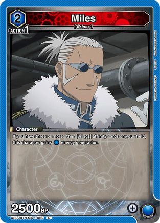 Miles (UE09BT/FMA-1-062) [UE09BT: FULLMETAL ALCHEMIST] - Deck Out Gaming