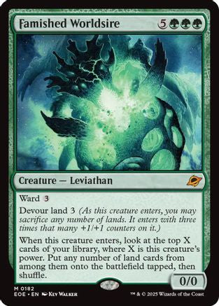 Famished Worldsire (182) [Edge of Eternities] foil - Deck Out Gaming