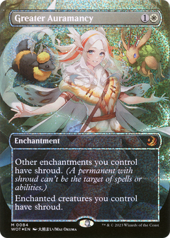 Greater Auramancy (Anime Borderless) (Confetti Foil) (84) [Wilds of Eldraine: Enchanting Tales] foil - Deck Out Gaming