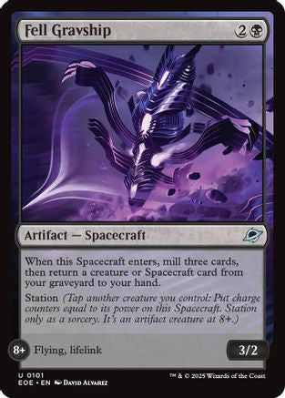 Fell Gravship (101) [Edge of Eternities] foil - Deck Out Gaming