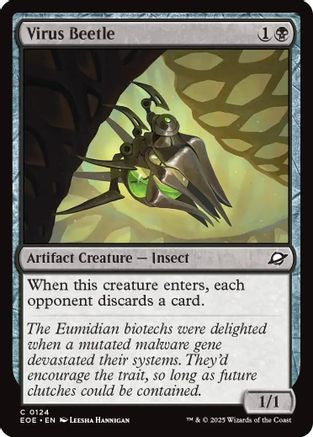 Virus Beetle (124) [Edge of Eternities] foil - Deck Out Gaming