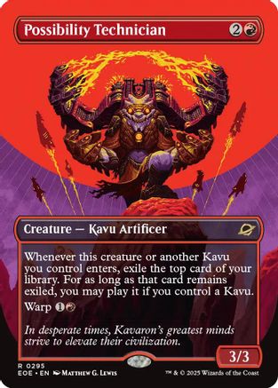 Possibility Technician (Borderless) (295) [Edge of Eternities] foil - Deck Out Gaming