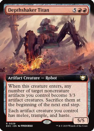 Depthshaker Titan (Extended Art) (29) [Commander: Edge of Eternities] - Deck Out Gaming