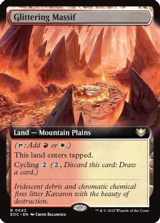 Glittering Massif (Extended Art) (42) [Commander: Edge of Eternities] - Deck Out Gaming