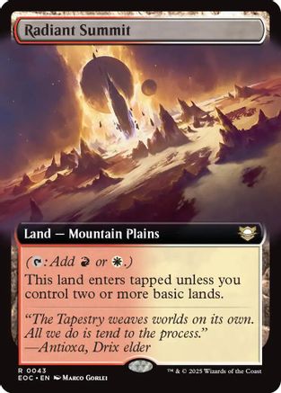 Radiant Summit (Extended Art) (43) [Commander: Edge of Eternities] - Deck Out Gaming