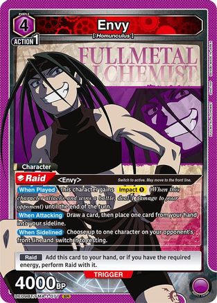 Envy (077) (UE09BT/FMA-1-077) [UE09BT: FULLMETAL ALCHEMIST] Foil - Deck Out Gaming