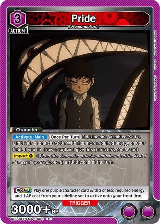 Pride (086) (UE09BT/FMA-1-086) [UE09BT: FULLMETAL ALCHEMIST] Foil - Deck Out Gaming