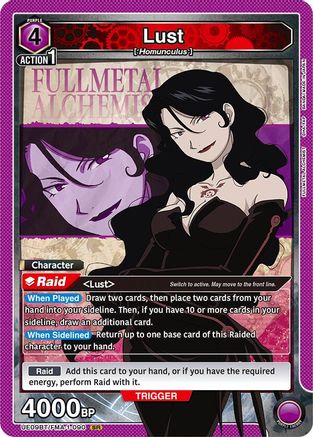 Lust (090) (UE09BT/FMA-1-090) [UE09BT: FULLMETAL ALCHEMIST] Foil - Deck Out Gaming