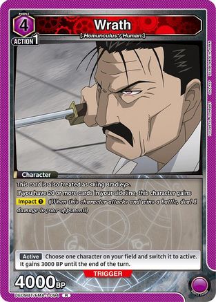 Wrath (UE09BT/FMA-1-094) [UE09BT: FULLMETAL ALCHEMIST] Foil - Deck Out Gaming