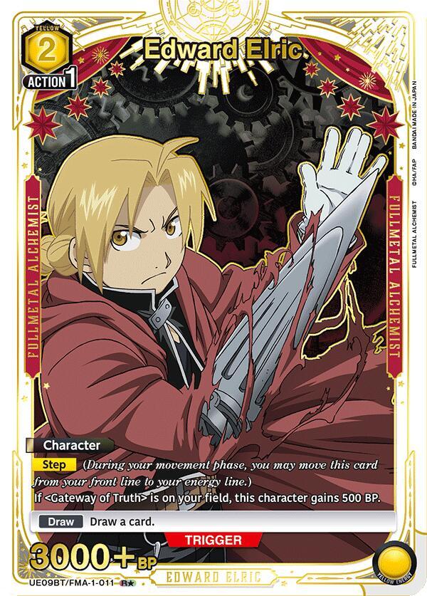 Edward Elric (011) (R*) (UE09BT/FMA-1-011) [UE09BT: FULLMETAL ALCHEMIST] Foil - Deck Out Gaming
