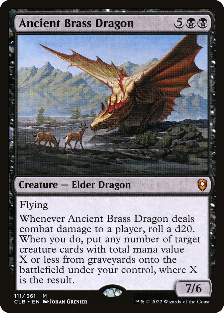 Ancient Brass Dragon (111) [Commander Legends: Battle for Baldur's Gate] foil - Deck Out Gaming