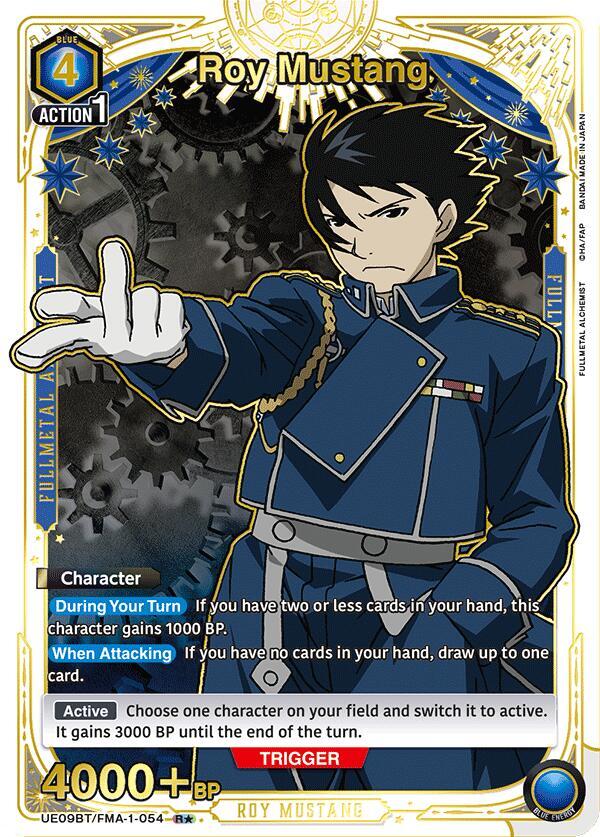 Roy Mustang (054) (R*) (UE09BT/FMA-1-054) [UE09BT: FULLMETAL ALCHEMIST] Foil - Deck Out Gaming