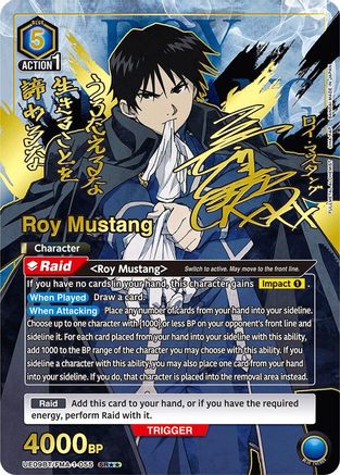 Roy Mustang (055) (SR**) (UE09BT/FMA-1-055) [UE09BT: FULLMETAL ALCHEMIST] Foil - Deck Out Gaming