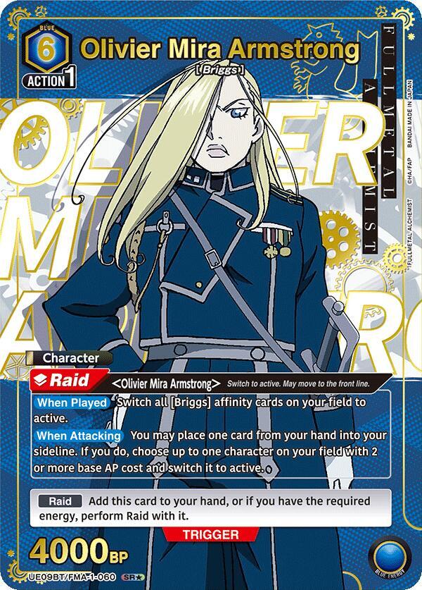 Olivier Mira Armstrong (060) (SR*) (UE09BT/FMA-1-060) [UE09BT: FULLMETAL ALCHEMIST] Foil - Deck Out Gaming