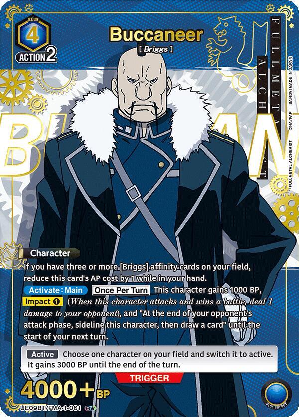 Buccaneer (R*) (UE09BT/FMA-1-061) [UE09BT: FULLMETAL ALCHEMIST] Foil - Deck Out Gaming
