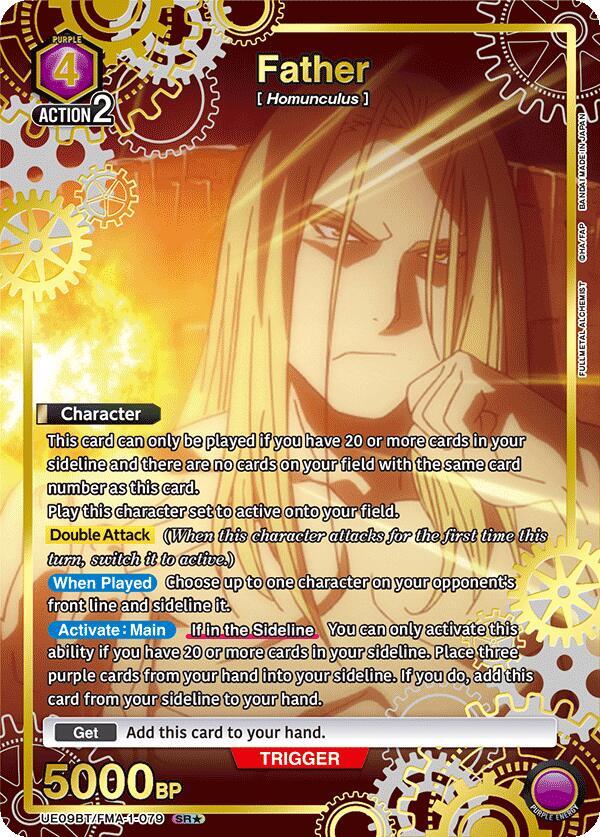 Father (079) (SR*) (UE09BT/FMA-1-079) [UE09BT: FULLMETAL ALCHEMIST] Foil - Deck Out Gaming