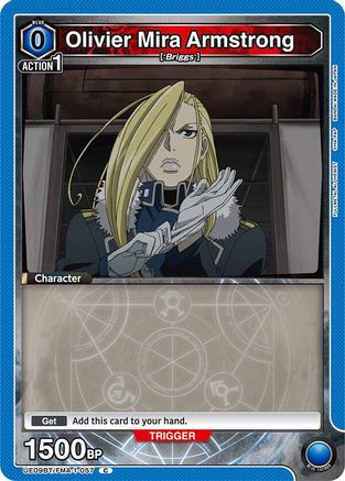 Olivier Mira Armstrong (057) (Box Topper Foil) (UE09BT/FMA-1-057) [UE09BT: FULLMETAL ALCHEMIST] Foil - Deck Out Gaming