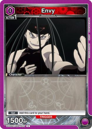 Envy (075) (Box Topper Foil) (UE09BT/FMA-1-075) [UE09BT: FULLMETAL ALCHEMIST] Foil - Deck Out Gaming