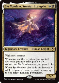 Syr Vondam, Sunstar Exemplar (231) [Edge of Eternities] - Deck Out Gaming