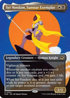 Syr Vondam, Sunstar Exemplar (Borderless) (302) [Edge of Eternities] - Deck Out Gaming