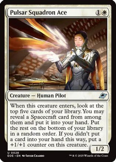 Pulsar Squadron Ace (28) [Edge of Eternities] foil - Deck Out Gaming