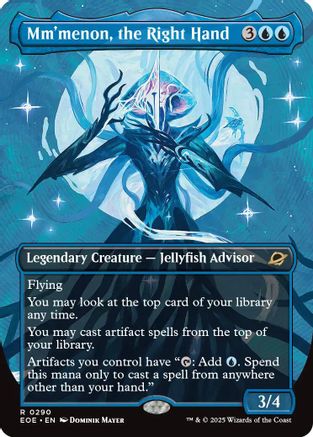 Mm'menon, the Right Hand (Borderless) (290) [Edge of Eternities] foil - Deck Out Gaming