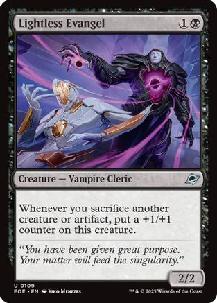 Lightless Evangel (109) [Edge of Eternities] foil - Deck Out Gaming