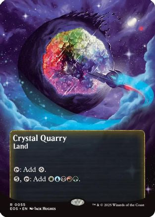 Crystal Quarry (0055) (Borderless) (55) [Edge of Eternities: Stellar Sights] - Deck Out Gaming