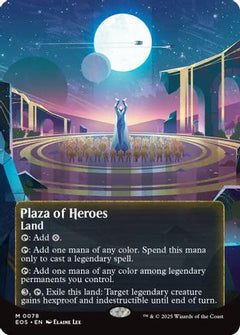 Plaza of Heroes (0078) (Borderless) (78) [Edge of Eternities: Stellar Sights] - Deck Out Gaming