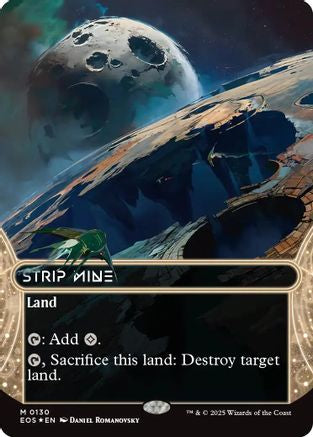 Stripe Mine (0130) (Borderless) (Galaxy Foil) (130) [Edge of Eternities: Stellar Sights] foil - Deck Out Gaming