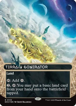 Terrain Generator (0133) (Borderless) (Galaxy Foil) (133) [Edge of Eternities: Stellar Sights] foil - Deck Out Gaming