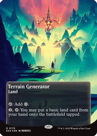 Terrain Generator (0178) (Borderless) (Galaxy Foil) (178) [Edge of Eternities: Stellar Sights] foil - Deck Out Gaming
