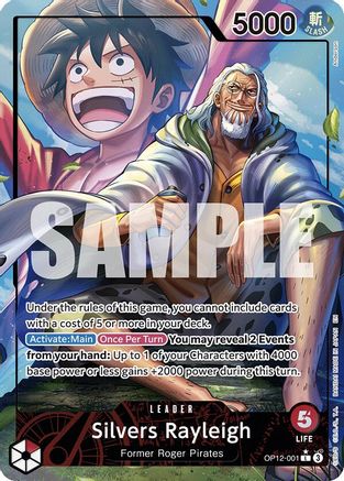 Silvers Rayleigh (Alternate Art) (OP12-001) [Legacy of the Master] Foil - Deck Out Gaming