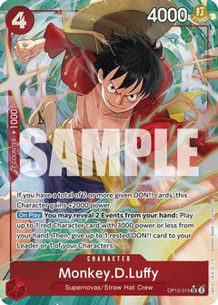 Monkey.D.Luffy (Alternate Art) (OP12-015) [Legacy of the Master] Foil - Deck Out Gaming