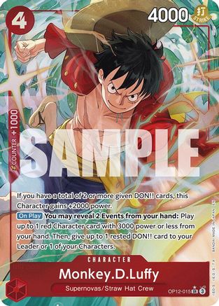 Monkey.D.Luffy (Alternate Art) (OP12-015) [Legacy of the Master] Foil - Deck Out Gaming