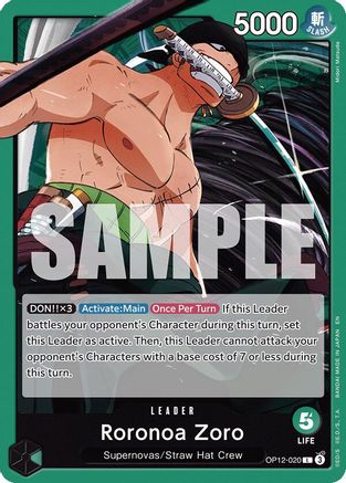 Roronoa Zoro (020) (OP12-020) [Legacy of the Master] - Deck Out Gaming