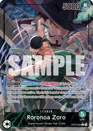 Roronoa Zoro (020) (Alternate Art) (OP12-020) [Legacy of the Master] Foil - Deck Out Gaming