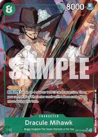 Dracule Mihawk (Alternate Art) (OP12-030) [Legacy of the Master] Foil - Deck Out Gaming
