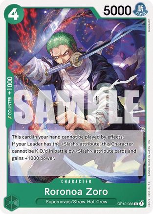 Roronoa Zoro (036) (OP12-036) [Legacy of the Master] - Deck Out Gaming
