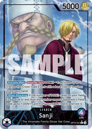 Sanji (041) (Alternate Art) (OP12-041) [Legacy of the Master] Foil - Deck Out Gaming