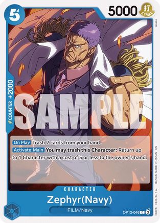 Zephyr(Navy) (OP12-046) [Legacy of the Master] - Deck Out Gaming
