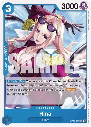 Hina (OP12-051) [Legacy of the Master] - Deck Out Gaming