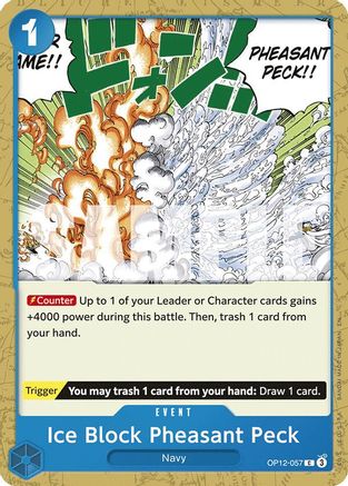 Ice Block Pheasant Peck (OP12-057) [Legacy of the Master] - Deck Out Gaming