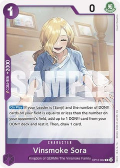 Vinsmoke Sora (OP12-062) [Legacy of the Master] Foil - Deck Out Gaming